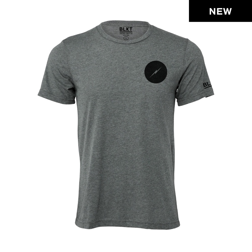 NEW - BOLT SS SUEDED TEE - DEEP HEATHER
